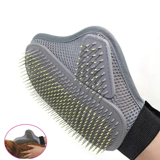 Pet Grooming Glove – Hair Removal & Deshedding Brush for Cats & Dogs