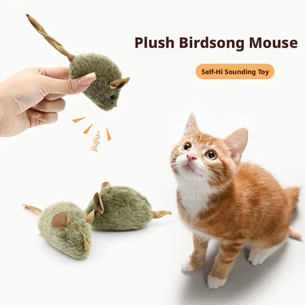 Electric Interactive Mouse Cat Toys Funny Plush Toy Smart Pet Interactive Movement Speak out Toys  Pet Cat Accessories