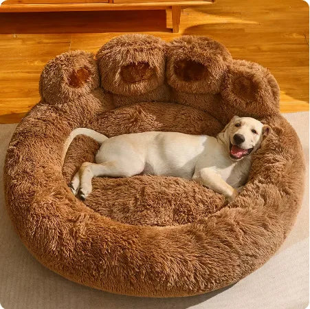 Cozy Large Pet Bed - Soft, Plush, Warm, and Long Kennel for Small, Medium, and Large Dogs,Winter Sleeping Sofa for Animals