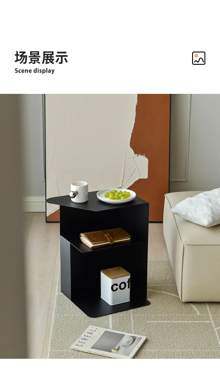 Home Creative Sofa Side Table Balcony Coffee Table Minimalist Bedside Cabinet,Portable Multi-Purpose Storage RackSmall Furniture