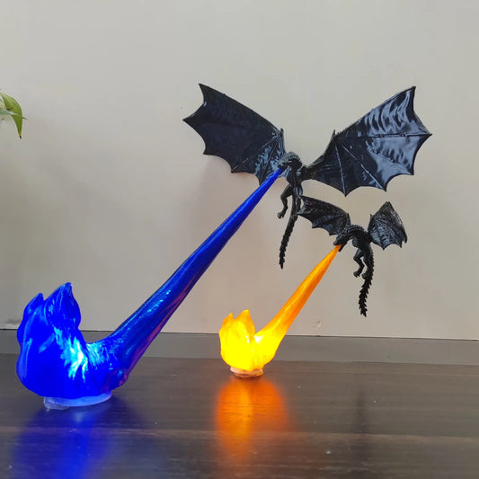Dragon Flame Decor 3D Dragon Flame Book Nook Flying Fire Dragon Statue Unique Christmas Birthday Gift for Dragon Lovers Home USe - Home Pet Hub