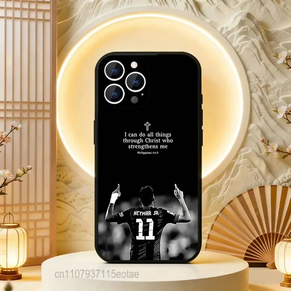 Football Sport N-Neymar_S COOL Phone Case For iPhone 17,16,15,14,13,12,11,Pro,Max,Plus,E,Air,Mini Protective Black Cover