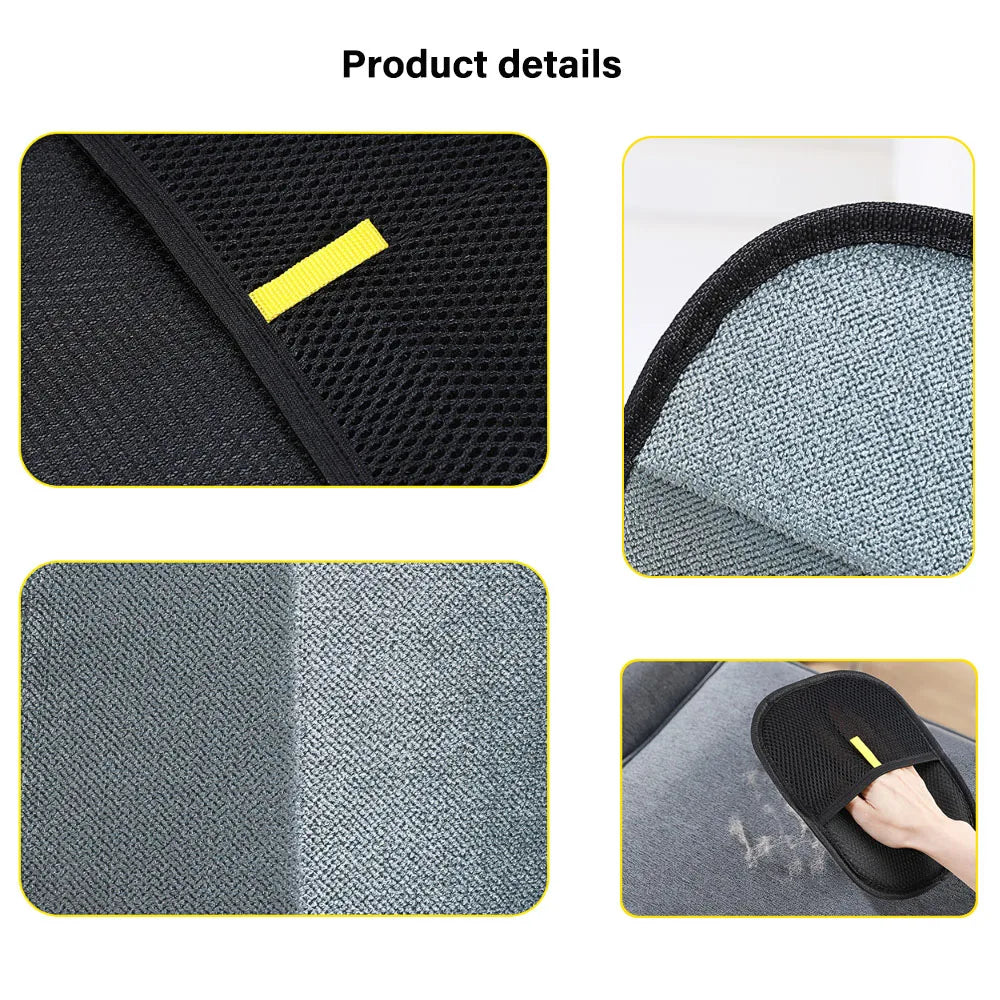 Pet Grooming Gloves – Static Hair Remover Brush for Dog & Cat Fur