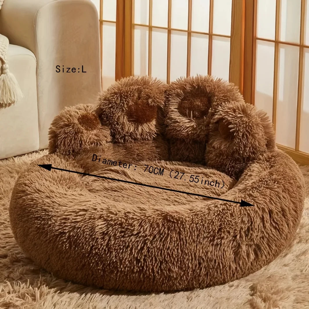 Cozy Large Pet Bed - Soft, Plush, Warm, and Long Kennel for Small, Medium, and Large Dogs,Winter Sleeping Sofa for Animals