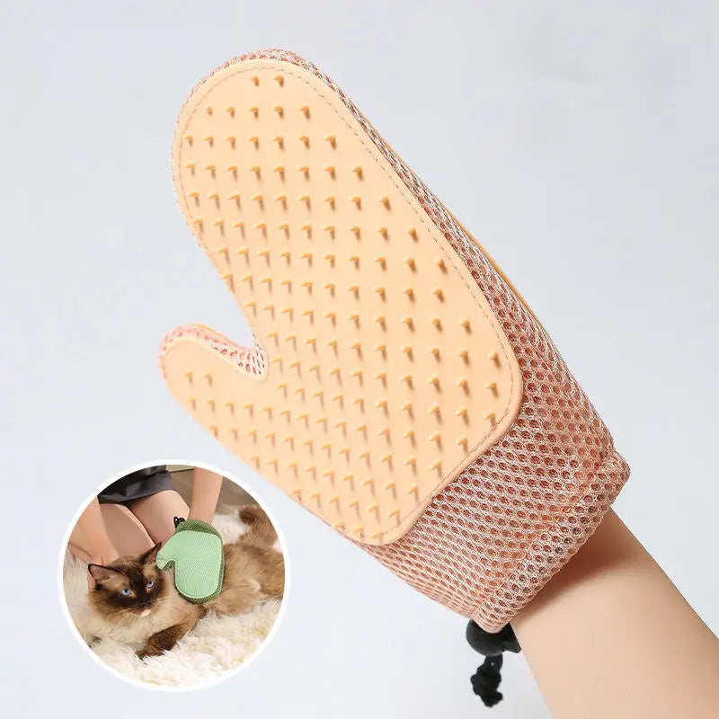 Pet Grooming Glove – Double‑Sided Hair Remover & Massage Brush