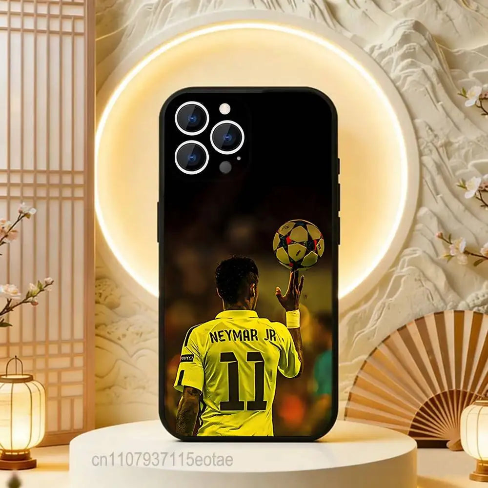 Football Sport N-Neymar_S COOL Phone Case For iPhone 17,16,15,14,13,12,11,Pro,Max,Plus,E,Air,Mini Protective Black Cover