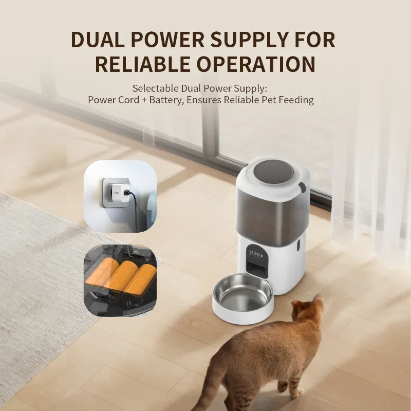 Wholesale Pet Products Supplier 2 In 1 Pet Water Drinking Fountain Dog Food Bowl Wifi Smart Automatic Cat Pet Feeder With Camera
