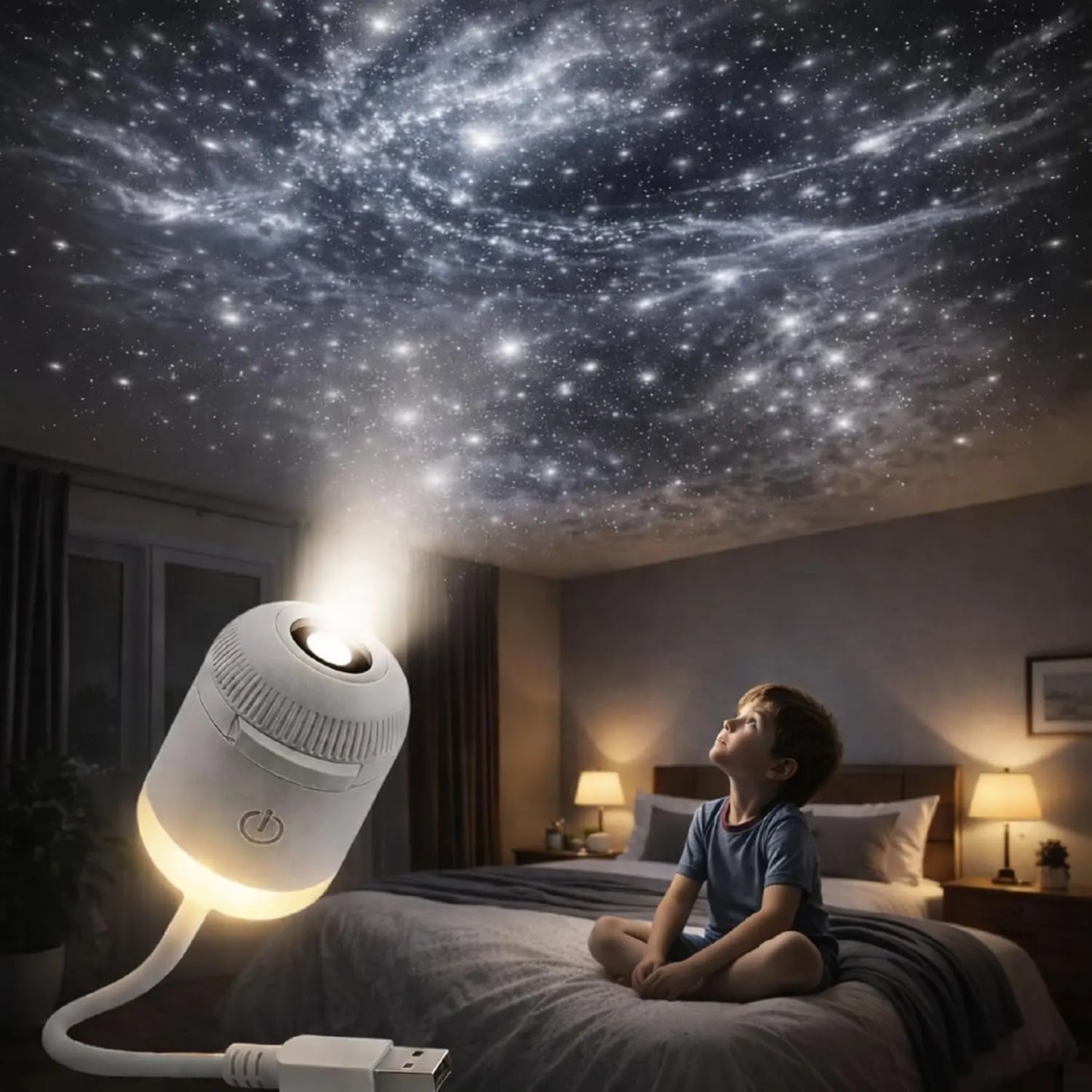 Starry Sky Ambient Night Light Projector