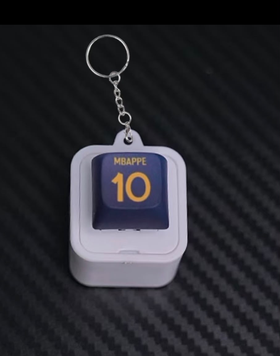 Mbappe #10 Football Sound Button Keychain | Funny Soccer Fan Keyring Gift ⚽🔊