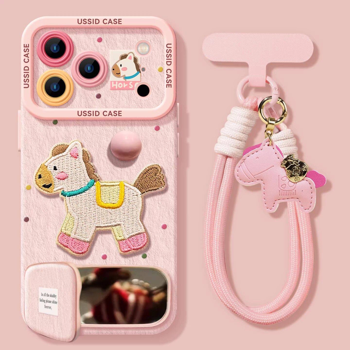 Pink Horse Iphone Case