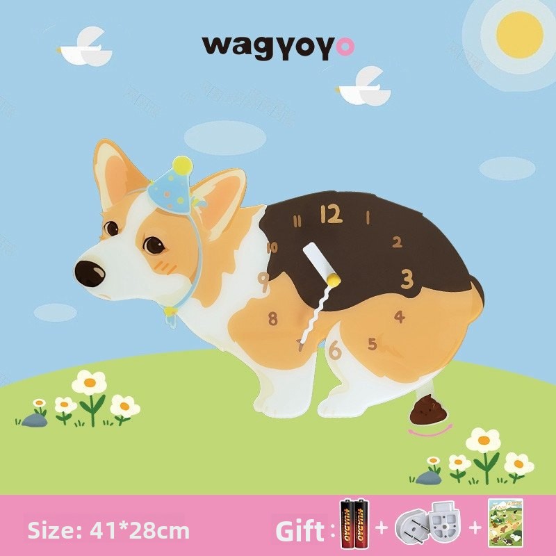 Pet Puppy Wall Clock