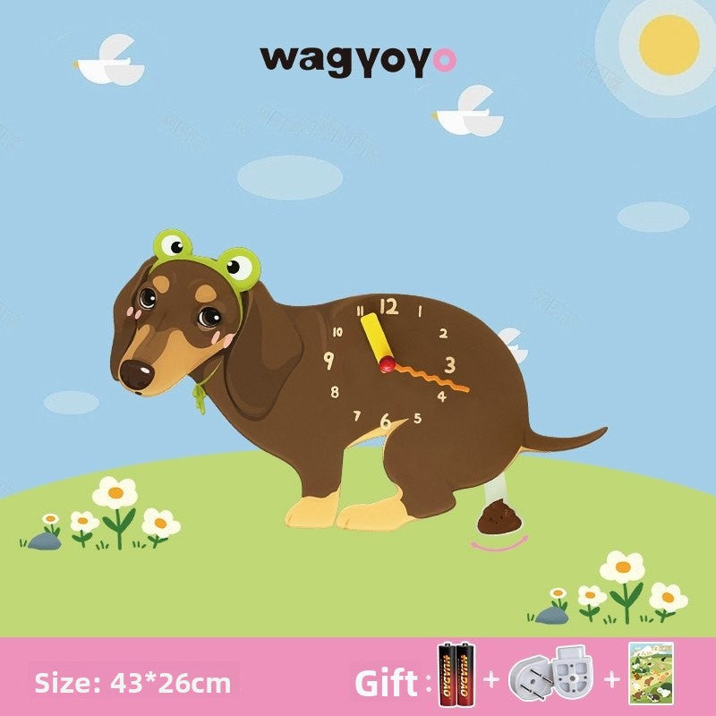 Pet Puppy Wall Clock