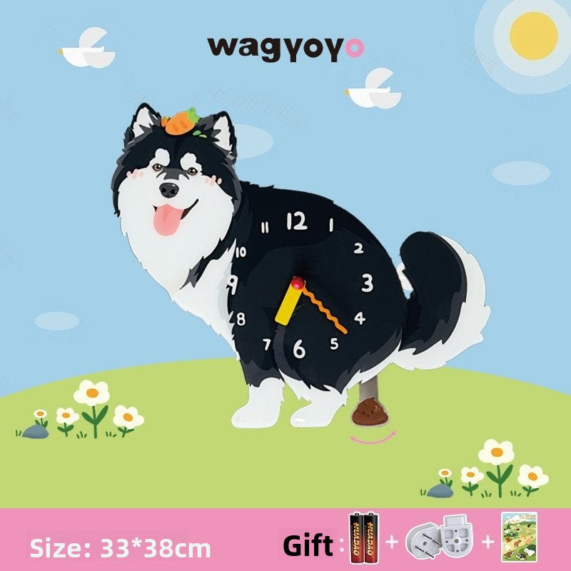Pet Puppy Wall Clock