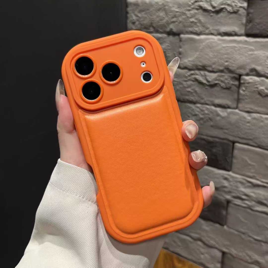 Air Cushion Leather Mobile Phone Case-Apple Logo